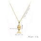 Trendy Gold-Plated Retro Personality Agile Small Fish Necklace for Women Anti-Allergic Fashionable Jewelry Accessory