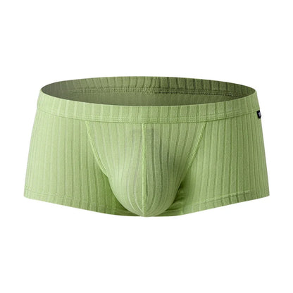 Mens Solid Color Trunks Underpants Pouch Enhancing Low Waist Sweat Breathable Shorts Underwear Comfort Panties Lingeries
