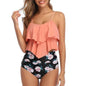 RuffleWave: Chic High Waist Bikini & Tankini Set