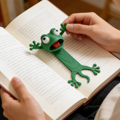 3D Printed 3D Flattened Frog Bookmarks, Office Supplies, Book Accessories,Stationery Bookmarks,Essential for Reading Enthusiasts