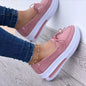 2025 New Women Shoes Autumn Lace-up Platform Shoe Plus Size 43 Casual Sneakers Comfortable Slip on Anti-slip Zapatillas De Mujer