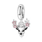 Hot Sale 925 Sterling Silver Dog Cat Cute Pet Animals Pendant Birthday Party Gift for Women Bangle Bracelet Necklace DIY Jewelry