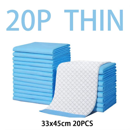 100/50/40/20PCS Absorbent Pet Pee Pads Disposable Dog Cat Training Pads Dry Clean Cushion Pet Supplies Pañales Para Mascotas
