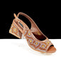 QSGFC 2024 Rhinestone Design INS Hot Sale New Arrivals African Shoes and Bag Set in Green Color Open Toe Comfortable Women Heels