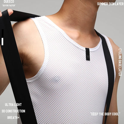 DUEECO Cycling Base Layer Cycling Jersey Cycling Vest MTB Bike Bicycle Vest Mesh Underwear Riding Vest