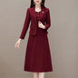 High Waist A-Line Skirt Suit Korean Style Long Sleeve Wedding Dress October Marriage Gown Two-Piece Set Fashionable plus Size
