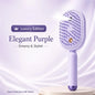No Heat Electric Hair Straightening Brush with Fine Mist Spray Red Light Care Straightener Smoothing Wet & Dry Use Fast Charge