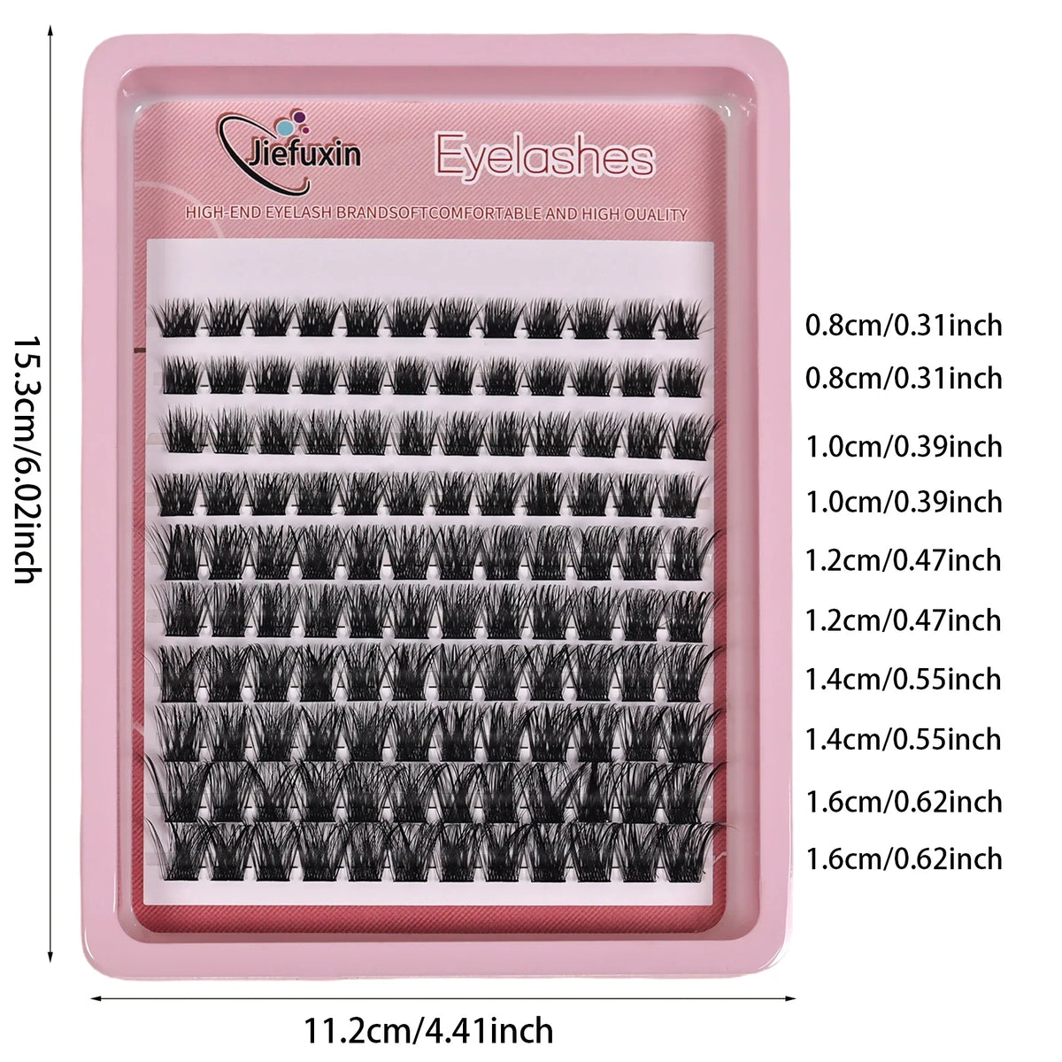 120pcs Lash Clusters Wispy Individual Eyelashes 8-16mm D Curl Fluffy Cluster Lashes Natural Look Eyelash Extensions