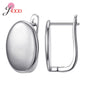 Fashion DIY Cubic Zirconia Earrings Hook Rhinestone 925 Sterling Silver Earring Findings For Handmade Jewelry Accessories