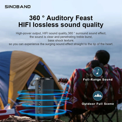 XDobo Sinoband Challenger 50W high-power Bluetooth speaker portable subwoofer stereo IPX7 waterproof wireless Bluetooth speaker