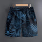 Men's Hawaiian 3D Summer Cool Leaf Pattern Beach Shorts Quick Dry Outdoor Leisure Sports Shorts Fashion Men's Shorts