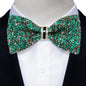Sparkle Rhinestone Bow Ties for Men Pre-Tied Diamond Sequin Bowtie with Adjustable Length Wedding Party