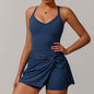 EcoSport Femme: V-Neck Tennis Dress w/ Bra & Shorts