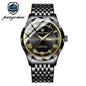 PAAZOMU Top Original Men Watch Waterproof Luminous Date Rectangle Man Wristwatch Mesh Stainless Steel Men's Quartz Watches Male
