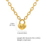 Charms Heart Pendant Necklace for Women, Golden Stainless Steel OT Toggle Necklace, Layered Necklace Stylish Valentine's Gift