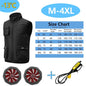 Summer Cooling 2-4 Fan Holes Fan Workwear, Unisex Short Sleeve, Outdoor Sun Protection & Cooling Vest with Built-in Fans