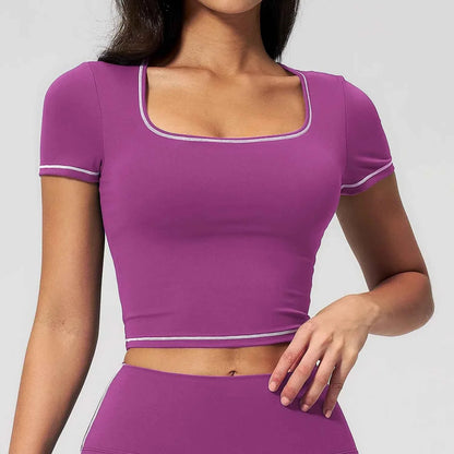 Women's Short Sleeve Yoga Top