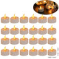24/48 Pack Heart Shaped LED Tea Lights Candles with Artificial Rose Petals Romantic Night Decorations  for Wedding Anniversary