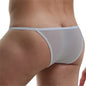 CLEVER-MENMODE Men's Sexy Lingerie Penis Bag Mini Underwear Ultra-Thin Transparent Panties Bikini Briefs Gay G-string Suspenders