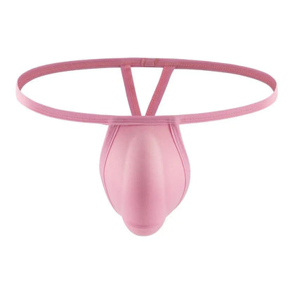 Men’s Padded Thong Briefs – Sponge Cup Support Underwear with T-Back