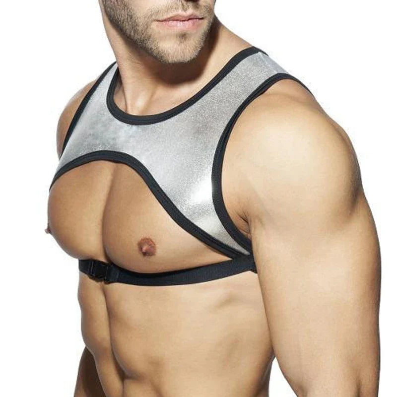 Party Clip Harness Men Shoulder Strap Neoprene Tank Top for Athletic ,Fitness, Club, Bar Stage Show ,You Can Use It ,Up To You.