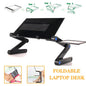 Foldable Laptop Stand Cooling Notebook Bracket Adjustable Ergonomic Laptop Support Base Holder Laptop Tablet Accessories Stands
