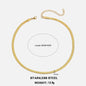 Hot Classic Unisex Flat Snake Chain Choker Necklace For Women Stainless Steel Herringbone Gold Silver Color Fashion Jewelry Gift