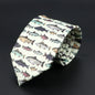 New Design Novelty Mens Ties Soft Skinny Necktie Lips Skull Fish Hamburger Patten Print Ties For Men Wedding Party Accessories
