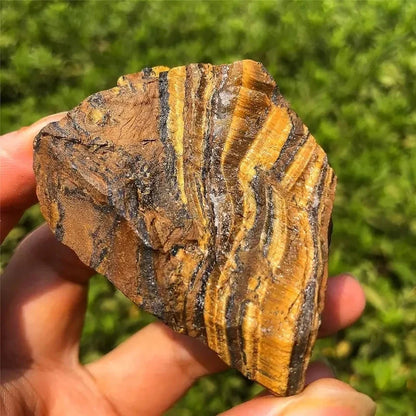 1pc Natural Large Rough Tiger Eyes Stone Raw Crystal Mineral Specimen Gemstone For Chakra Home Fish Tank DecoFlower Pot Ornament