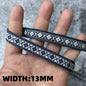 5 Yards 1~3CM Geometric Flower Designs Are Selling Well Embroidered Jacquard Ribbon Decorative Clothing Dog Chain Curtains