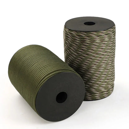 100/50m 550 Military Standard 9-Core Paracord Rope 4mm Outdoor