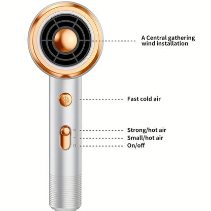 5 in 1 Professional Hair Dryer Powerful with Hot and Cold Air Functionality Thermostatic Electric Hair Drye for Smooth Hair Tool