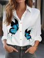 Elegant Loose Printed Blouse for Women