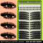 14 Rows Individual Cluster DIY Lash Extensions Natural Thin Wispy Bottom Lashes Mega Volume Thick Segmented Lash Clusters Mixed