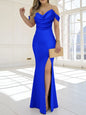 Summer Women's Strappy Sexy Slim Waist Slit Evening Dress
