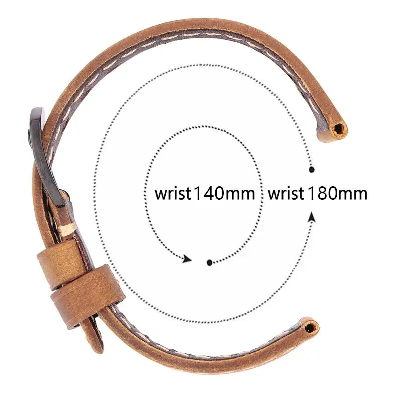 Suunto Race, Vertical & 9 Peak Perforated Leather Rally Band