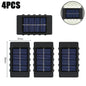 10 LED Solar Wall Lamp Outdoor Waterproof Solar Powered Light UP and