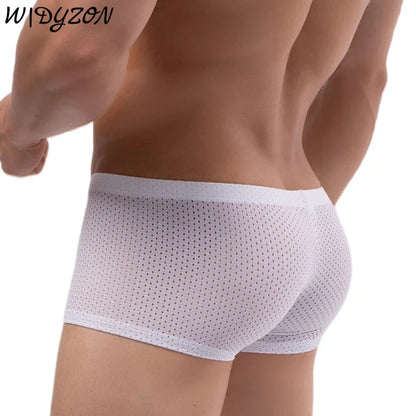 Men's Mesh Underwear Boxer Briefs See Through