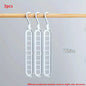 3pcs, Plastic 9-Hole Foldable Hangers, Heavy Duty Space Saving Clothes