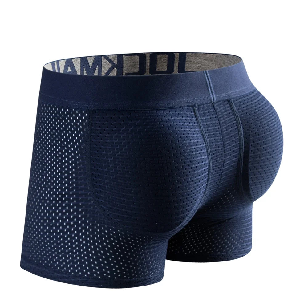 Sexy Men Underwear Boxer Shorts Push Up Padded Underwear Men's Boxers Hip Butt Padded Elastic Truncks Enhancement or As Swimwear