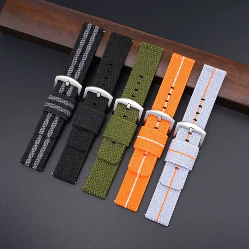 Samsung Galaxy Watch 7, 6, 5, 4 & FE Solid & Striped Woven Band