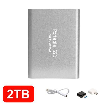 16TB High‑speed Portable External SSD USB 3.1 Type‑c External Hard