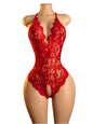 Transparent Sexy Crotchless Bra Set Lingerie Women Lace Hollow Bra Costumes Deep V Open Bra Underwea Erotic Backlesshot Bodysuit