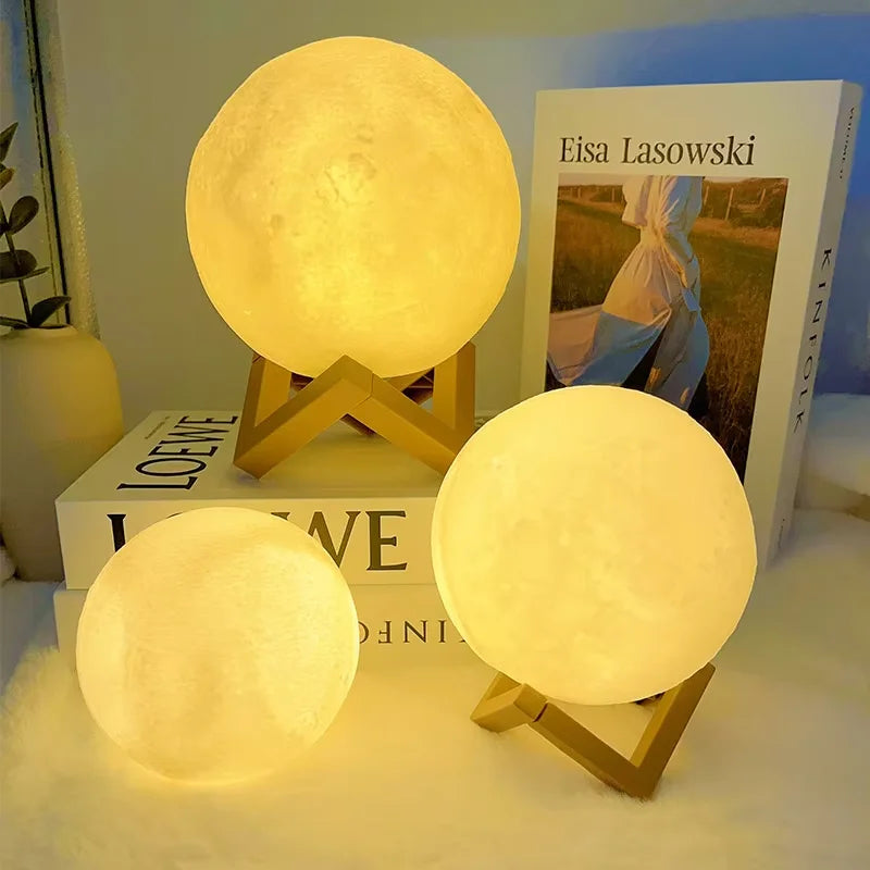 Book Light LED Moon Light Galaxy Light, Moon Night Light, Girl, Boy