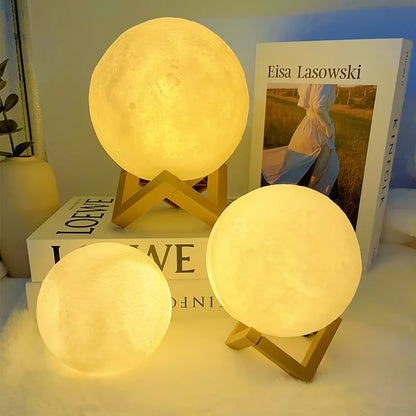 Book Light LED Moon Light Galaxy Light, Moon Night Light, Girl, Boy