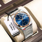 POEDAGAR Luxury Sport Quartz Man Wristwatch Waterproof Luminous Date Week Men Watches Stainless Steel Men's Watch Male Reloj+box