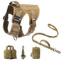 Tactical Military Vest Pet German Shepherd Golden Retriever Tactical Training Dog Harness and Leash Set For All Breeds Dogs