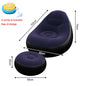 1PC Nflatable Air Sofa Chair with Footrest, Portable Lounge Chair Set