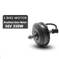 Electric Bike Motor Wheel 36V 250W 350W 500W Brushless Gear Hub Motor Front Rear 20"24"26"27.5"28"29"700C E Bike Motor Wheel