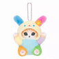 Kawaii Frog & Kitty Plush Keychain